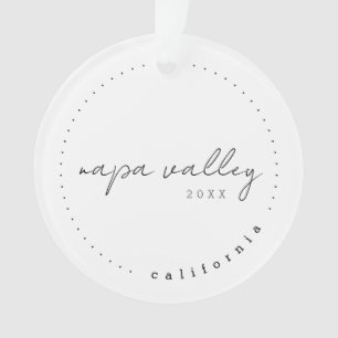 Napa Valley Kalifornien Reisen USA Einfaches Ornam Ornament