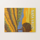 Napa Valley Kalifornien Reisen Vintag Puzzle (Horizontal)