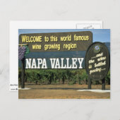 Napa Valley, Kalifornien, USA Postkarte (Vorne/Hinten)