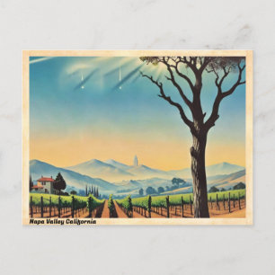 Napa Valley Kalifornien Vintage Reise Postkarte