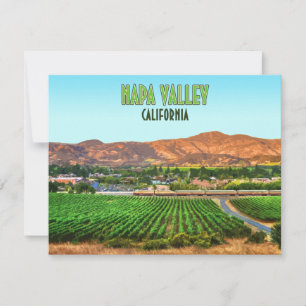 Napa Valley Kalifornien Weinberg Vintage Flachkart