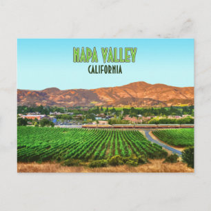 Napa Valley Kalifornien Weinberg Vintage Postkarte