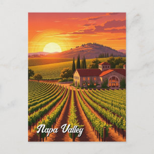 Napa Valley Kalifornien Weinberg Winzerei Postkarte