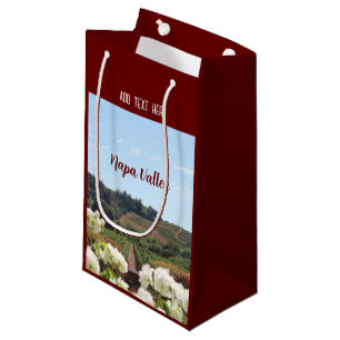 Napa Valley, Kalifornien Weinberge und Blume Kleine Geschenktüte