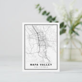 Napa-Valley-Karte Postkarte (Stehend Vorderseite)