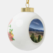 Napa Valley Keramik Kugel-Ornament (Links)