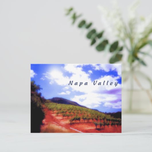 Napa Valley Postkarte (Stehend Vorderseite)