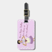 Napa Valley Sassy Retro 50er Jahre Hausfrau Gepäckanhänger (Vorderseite vertikal)