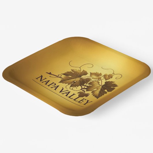 Napa Valley Vineyard Celebration Party Pappteller (Gewinkelt)