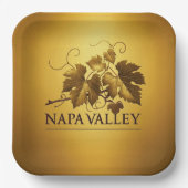 Napa Valley Vineyard Celebration Party Pappteller (Vorderseite)