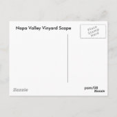 Napa Valley Vineyard Scape Postkarte (Rückseite)