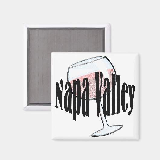 Napa Valley Wein Magnet (Vorderseite/Rückseite)