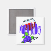 Napa Valley Wein Magnet (Vorderseite/Rückseite)
