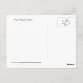 Napa Valley Wein Weinroute Postkarte (Rückseite)