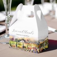 Napa Valley Weinberge Aquarellfarben Hochzeit Viel