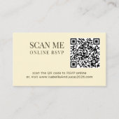 Napa Valley Weingut Wasserfarbe QR-Code  Begleitkarte (Vorderseite)