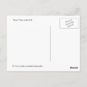 Napa Valley Weinland im Herbst Postkarte (Rückseite)