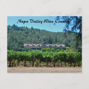 Napa Valley Wine Country Vineyard Postkarte