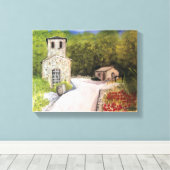 NAPA VALLEY WINERY WATERCOLOR LEINWANDDRUCK (Insitu (Holzboden))