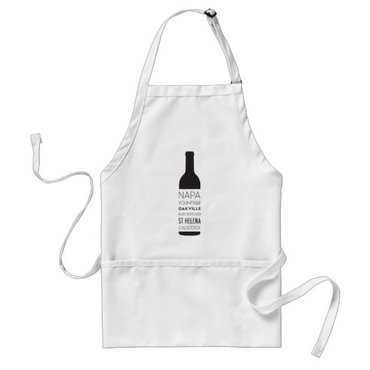 Napa- Valleystadt-Wein-Flasche Schürze (Vorne)