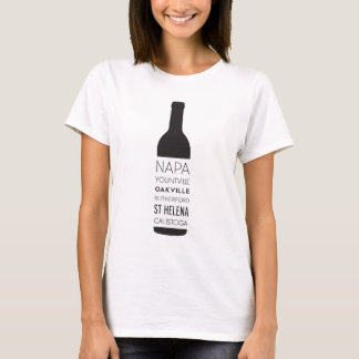 Napa- Valleystadt-Wein-Flasche T-Shirt