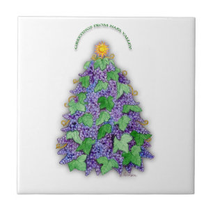 Napa- Valleytrauben-Weihnachtsbaum Fliese