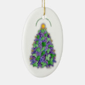 Napa- Valleytrauben-Weihnachtsbaum Keramikornament (Rechts)