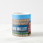 Napa- Valleywein-Land-Willkommensschild Kaffeetasse (Mittel)