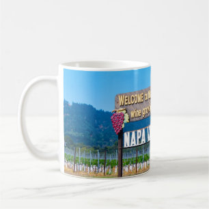 Napa- Valleywein-Land-Willkommensschild Kaffeetasse