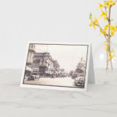 Napa Vintag Street Scene Karte (Gelbe Blume)