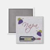 Napa Vintag Wine Flasche Magnet (Vorderseite/Rückseite)