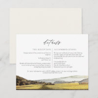 NAPA Watercolor Skyline Reisedetails Card