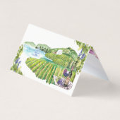 Napa Weinkeller Bachelorette | Name Platzkarte Visitenkarten (Rückseite)