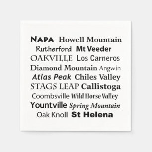 Napa Wine Country Napkins Serviette