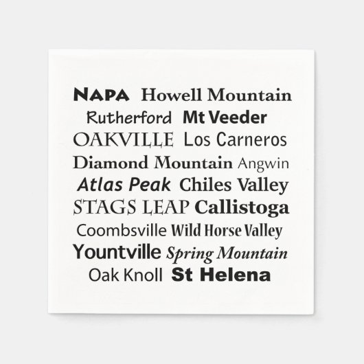 Napa Wine Country Napkins Serviette (Vorderseite)