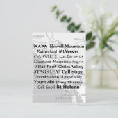 Napa Wine Country  Postkarte (Stehend Vorderseite)