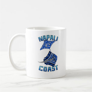 Napali Coast Hawaii Vacation Tribal Stingray Kaffeetasse