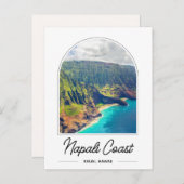 Napali Coast Kauai Hawaii Postcard Postkarte (Vorne/Hinten)