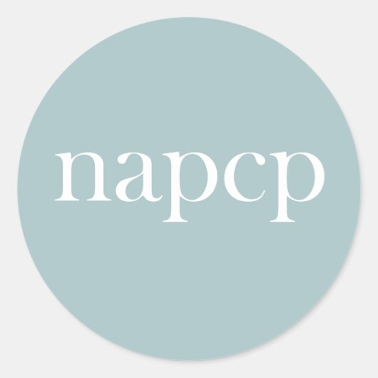 NAPCP-Logo-Aufkleber Runder Aufkleber (Vorderseite)
