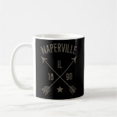 Naperville Il Hoodie Distressed Boho Style Zuhause Kaffeetasse (Links)