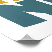 Naperville Illinois Retro Wave Poster (Ecke)