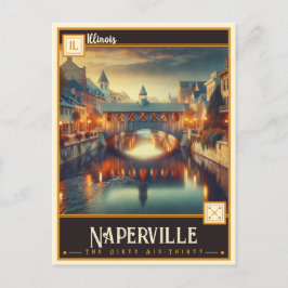 Naperville, Illinois | VINTAG Postkarte