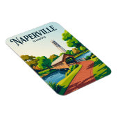 Naperville Riverwalk USA Magnet (Rechte Seite)