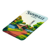 Naperville Riverwalk USA Magnet (Linke Seite)