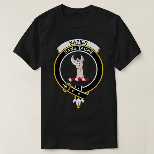 Napier Crest Tartan Clan Scottish Clan 1 T-Shirt (Design vorne)
