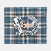 Napier Modern Clan Abzeichen Tartan Kariert Fleecedecke (Vorderseite (Horizontal))