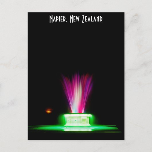 Napier NZ Postkarte (Vorderseite)