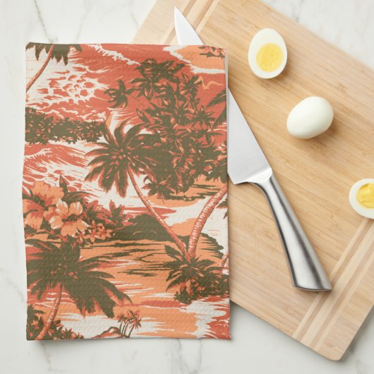 Napili Bay Hawaiian Kitchtuch Handtuch (Viertel Falte)