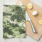 Napili Bay Hawaiian Kitchtuch Küchentuch (Viertel Falte)