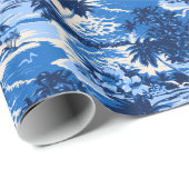 Napili Bay Hawaiian Landschaftlich Wrapping Paper Geschenkpapier (Rolleneckpunkt)